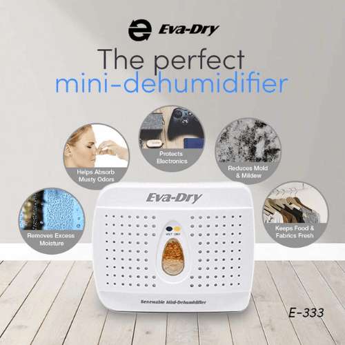 Eva-dry E-333 Wireless Mini Dehumidifier