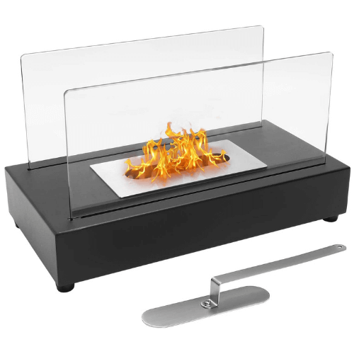 mini tabletop fireplace