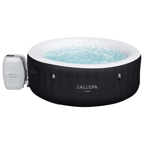 bestway saluspa miami inflatable hot tub 4-person airjet spa