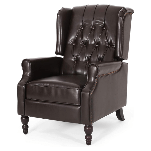 Tufted Leather Recliner