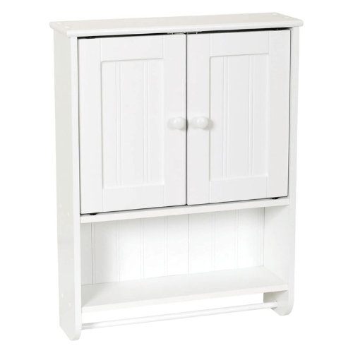 White Zenna Home Cottage Wall Cabinet