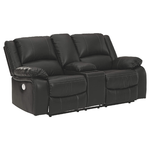calderwell power reclining loveseat with console