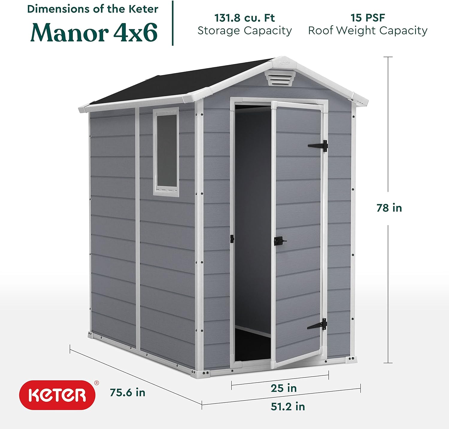 4x6 shed dimensions