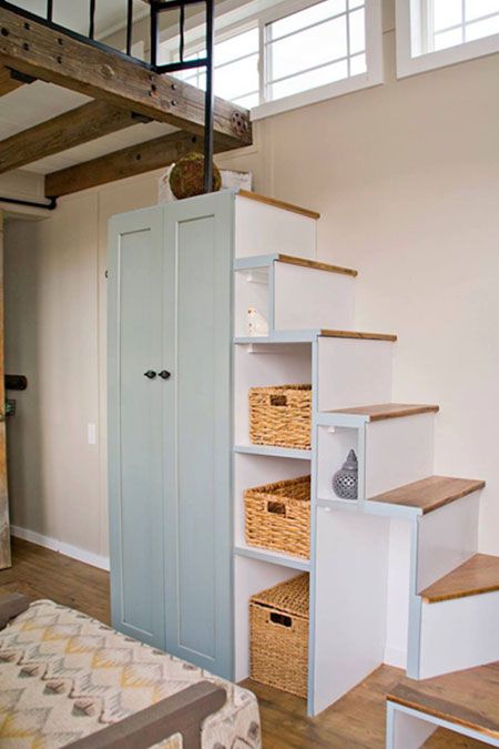 stairs with storage