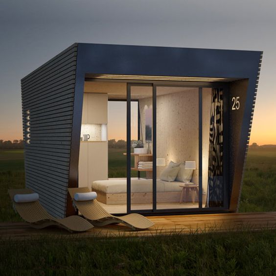 modern tiny house exterior