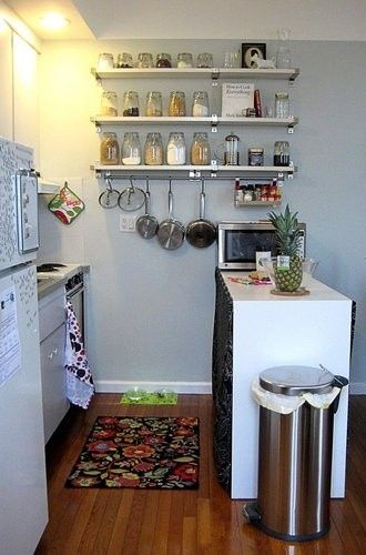 Tiny home space saving kitchen idea
