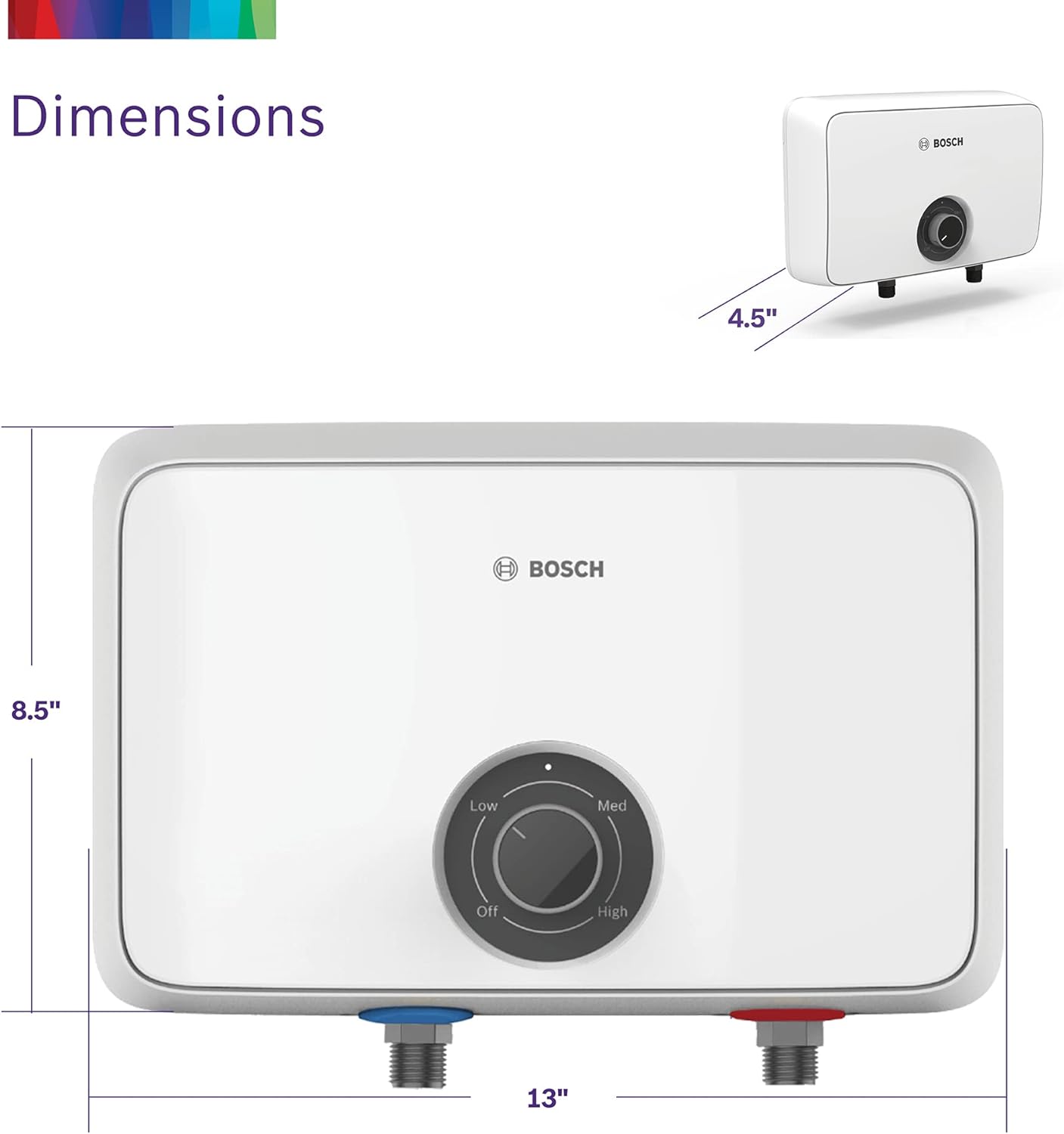 Bosch Tankless Water Heater dimensions