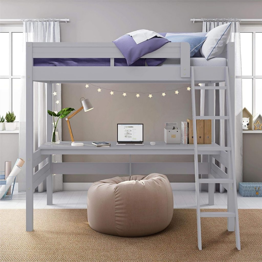 DHP Dorel Twin Loft Bed With Desk