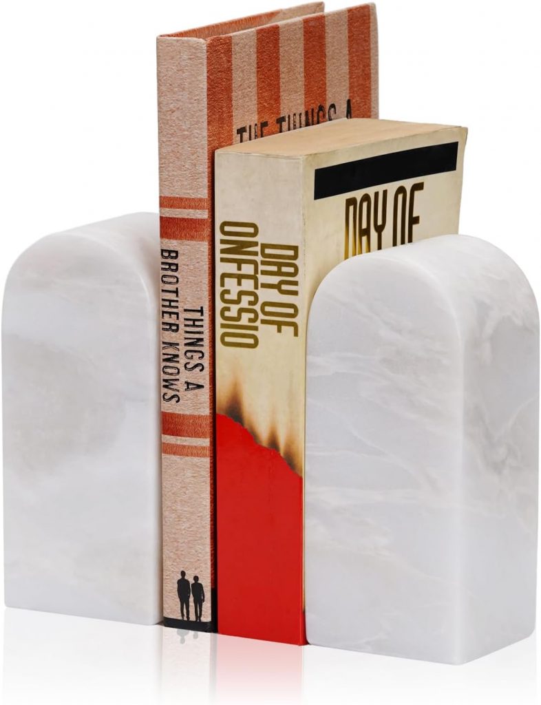 African Marble Bookends