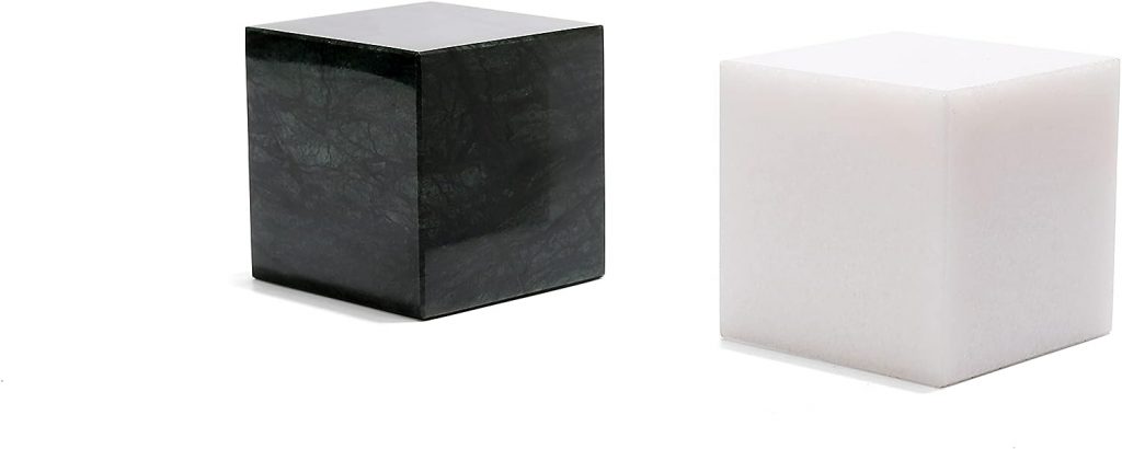 2 Marble bookends