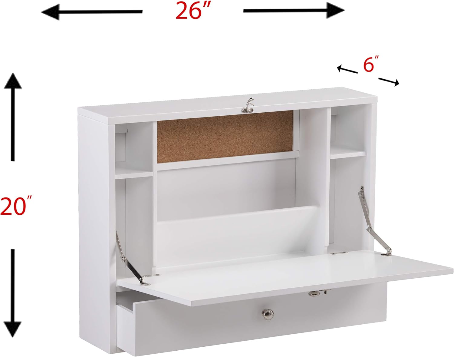 Willingham Wall Mounted Folding Desk dimensions