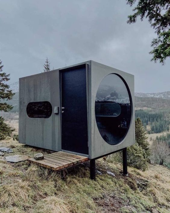 tiny house with big window