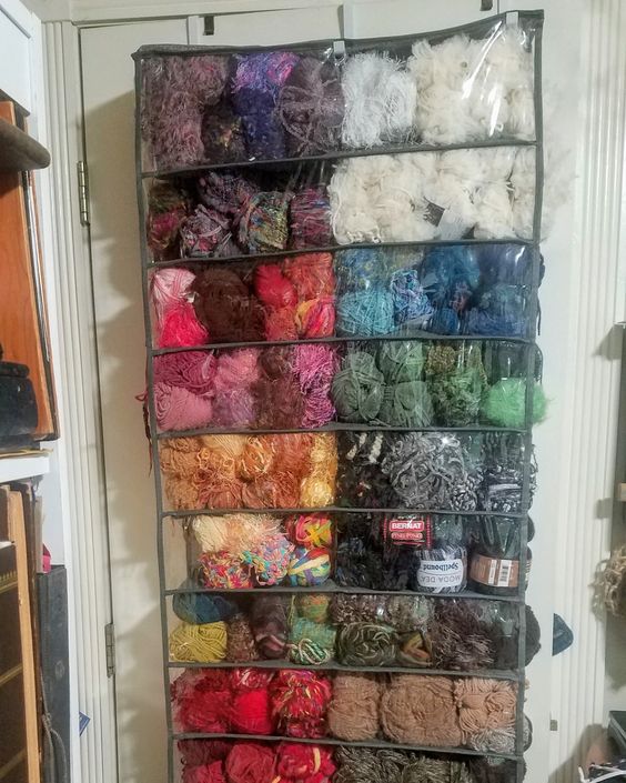 over door yarn storage
