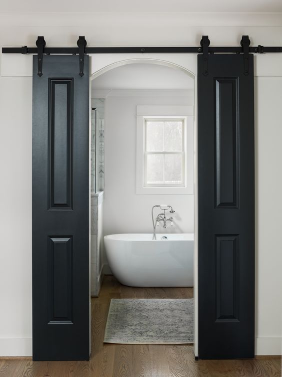 doors for small bathrooms