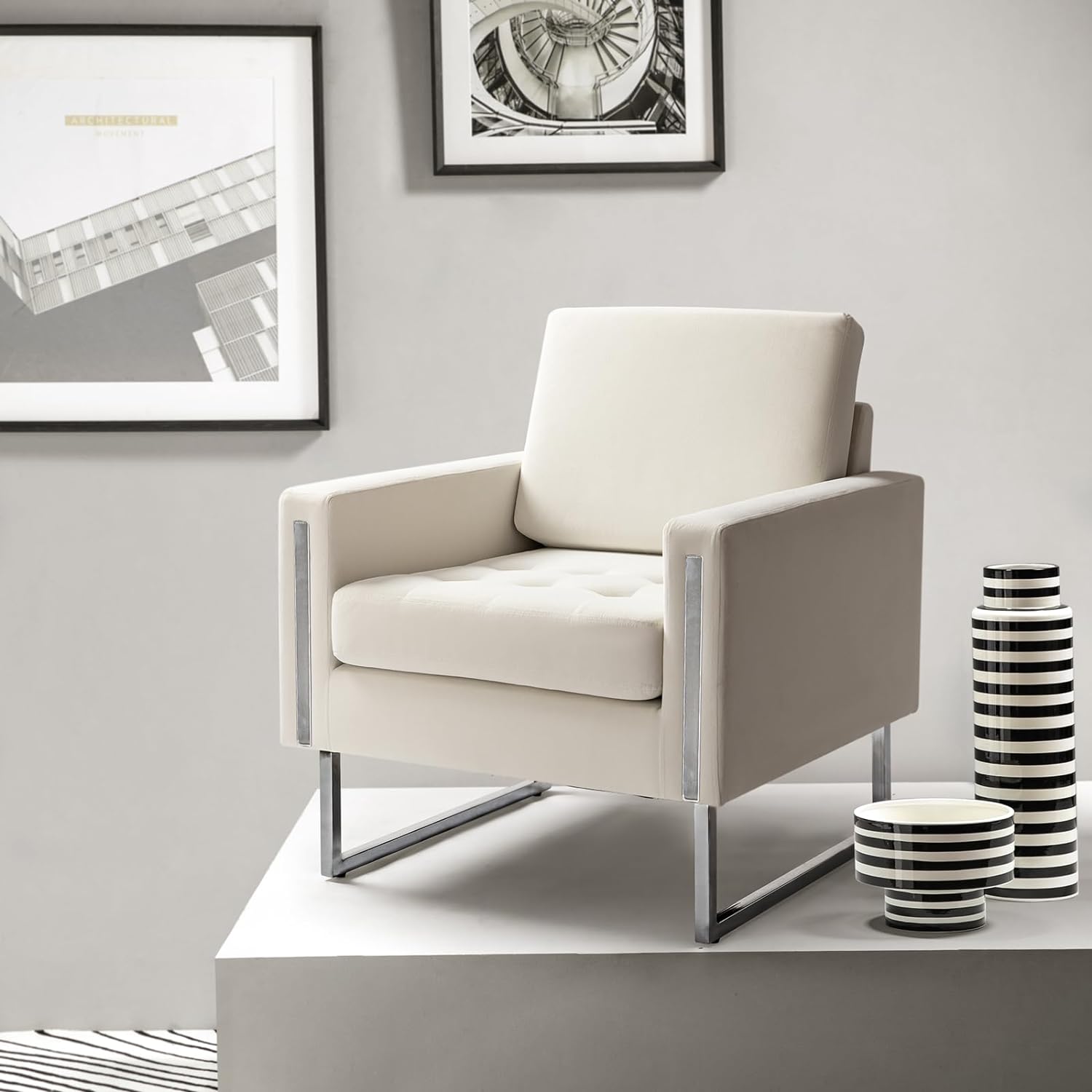Modern Velvet Arm chair