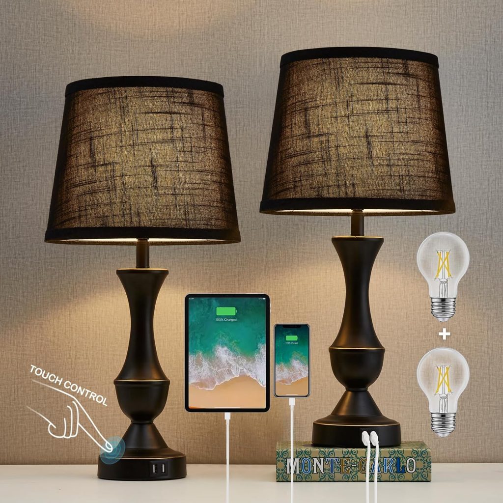 touch lamps with usb port