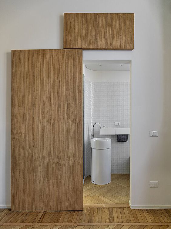 bathroom sliding door