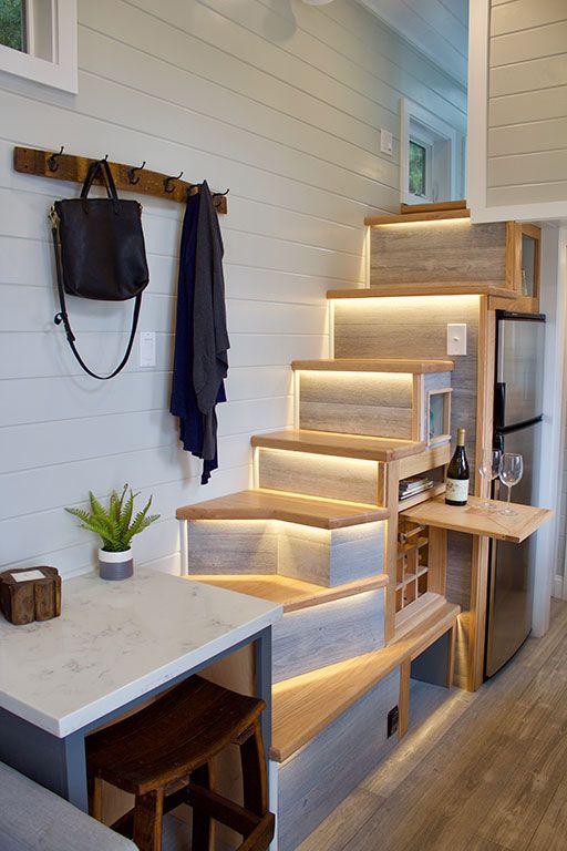 tiny house stairs with storage 