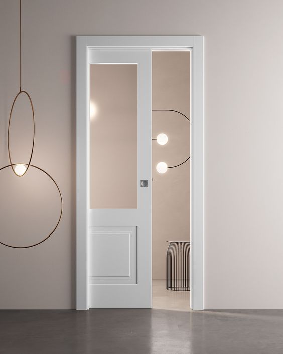 bathroom doors for small spaces