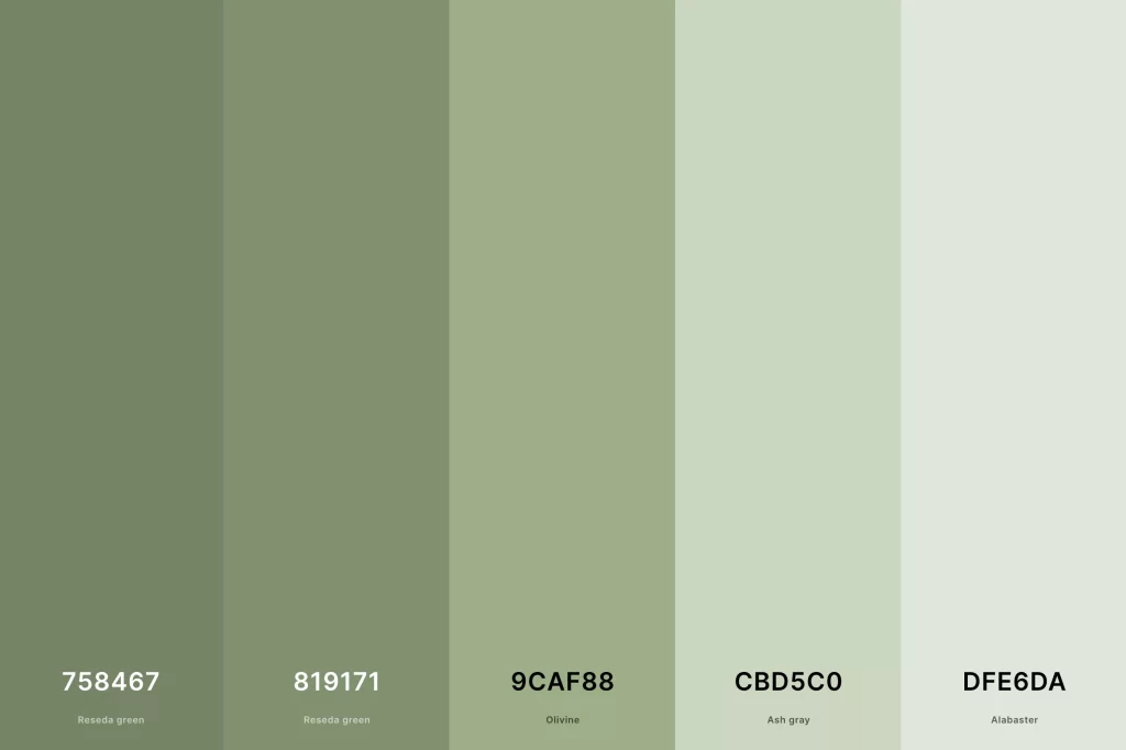 green color palette