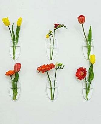 wall-mounted vases