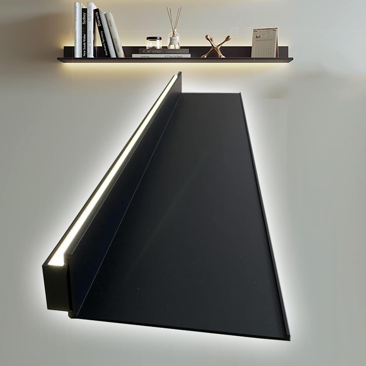 Floating Display Shelf with LED Light