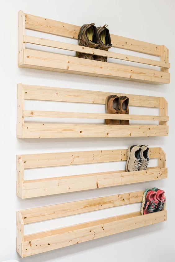 vertical shoe storage