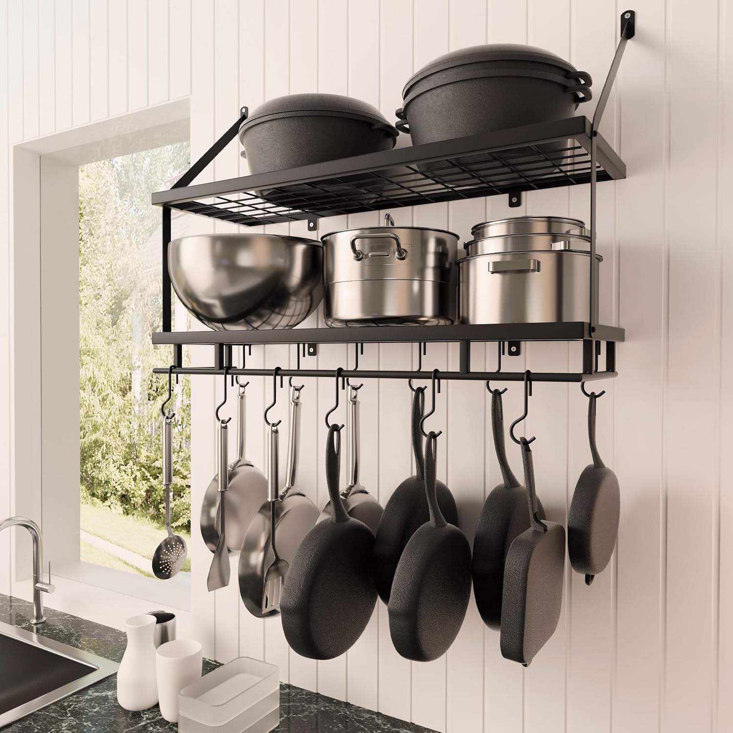 wall mounted Pot Rack