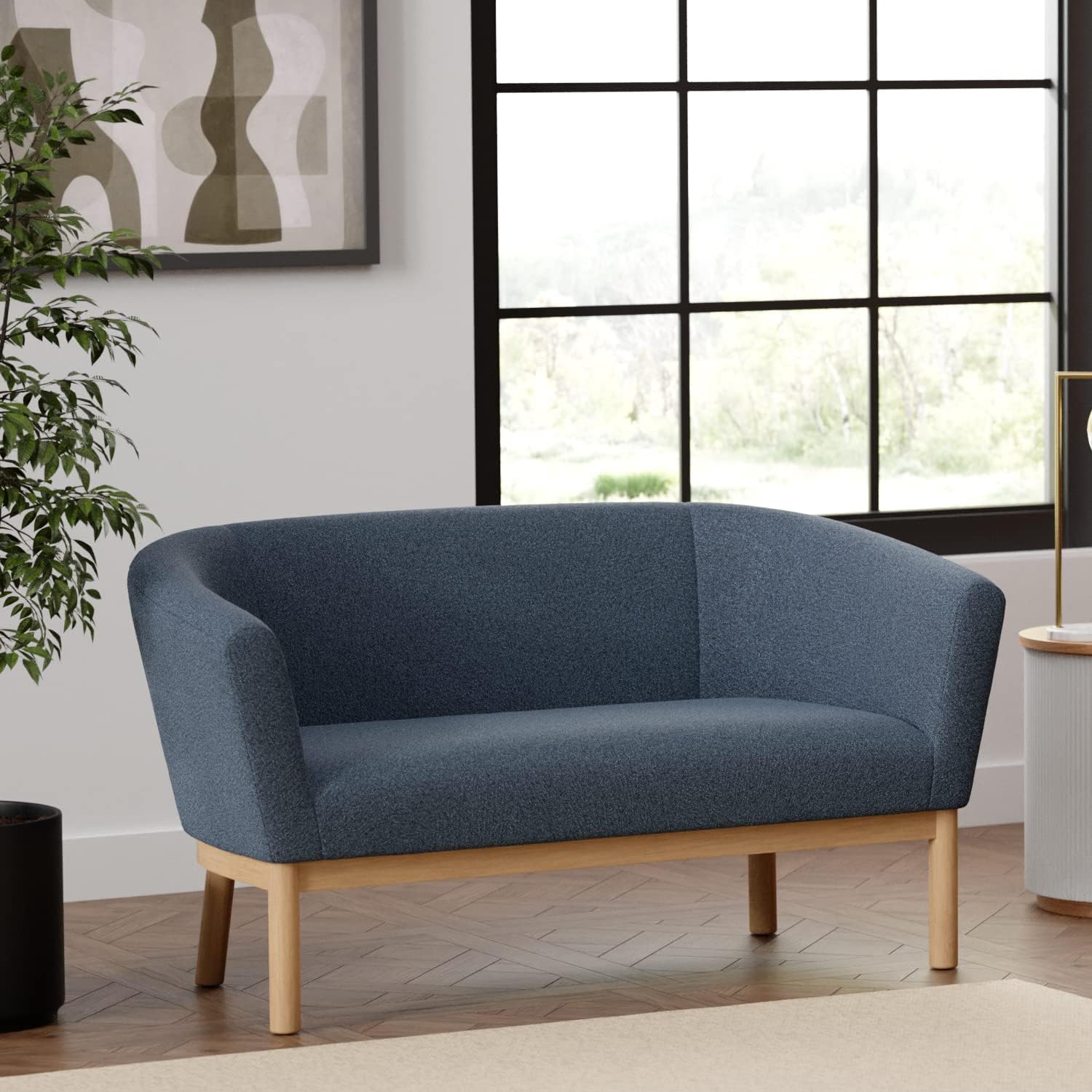 Curved Back Loveseat