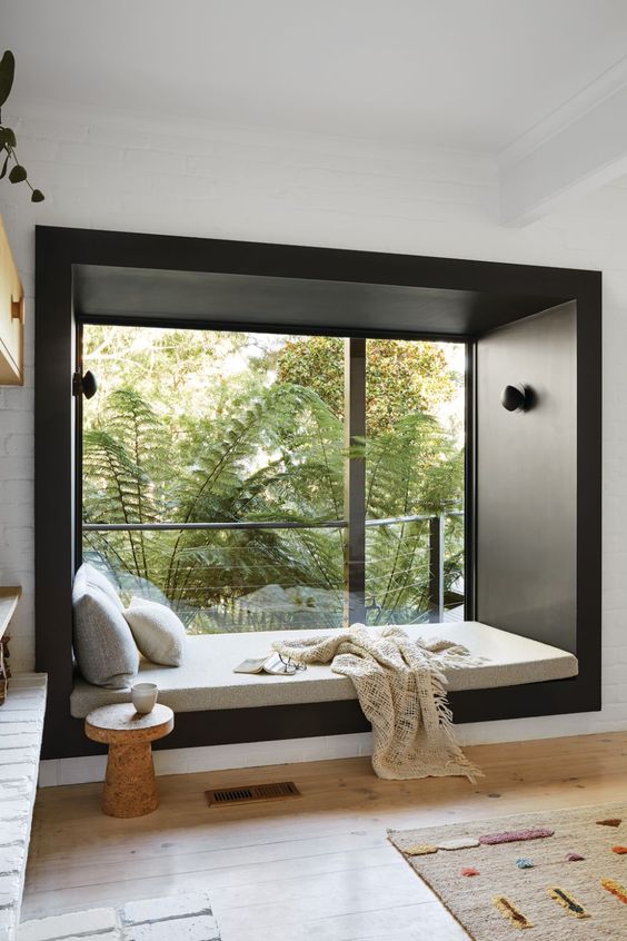 modern diy daybed under window