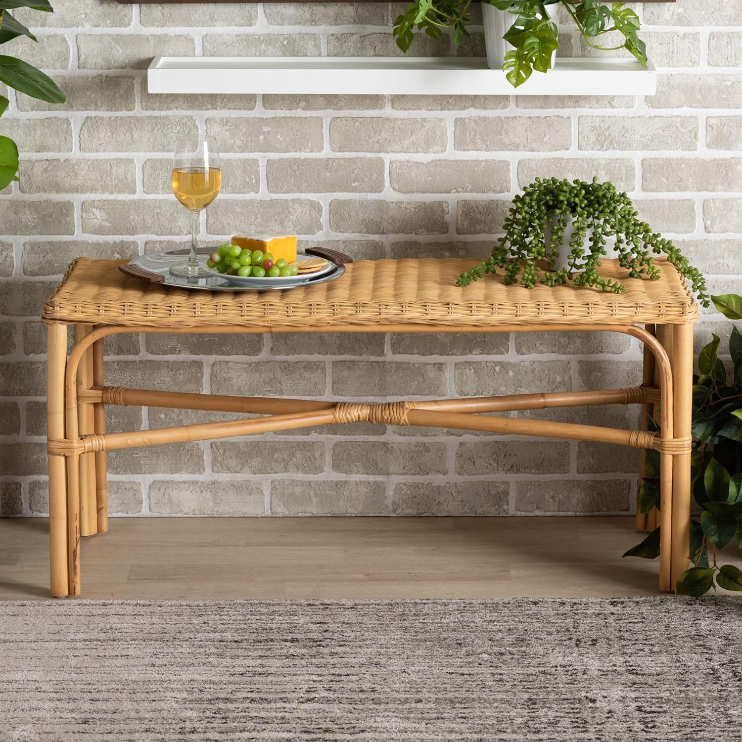 Baxton Studio Cacaban Bed End Bench