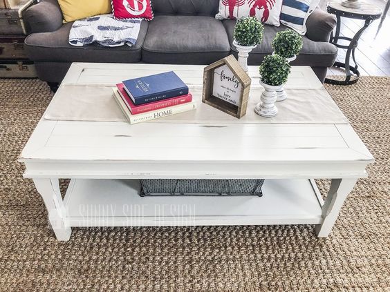 white Chalk Paint Coffee Table