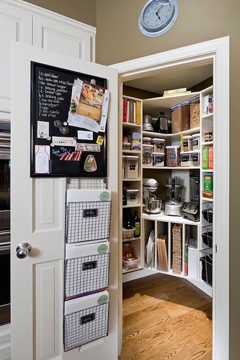 Chalkboard corner pantry