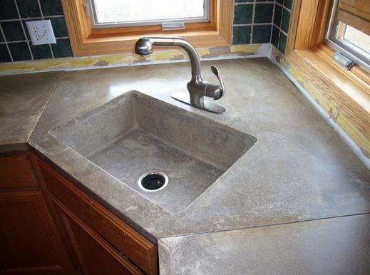 Corner Sink Base in kitchen