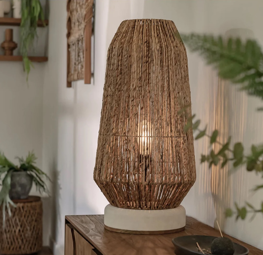 Diamond-Shaped Fiber Table Lamp | dBodhi Obelisk