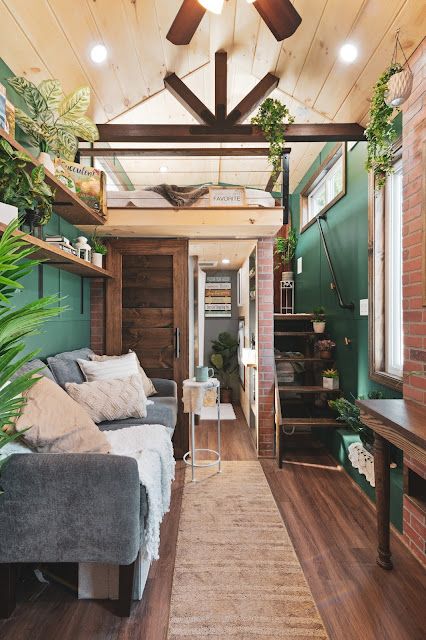 Industrial tiny home interior