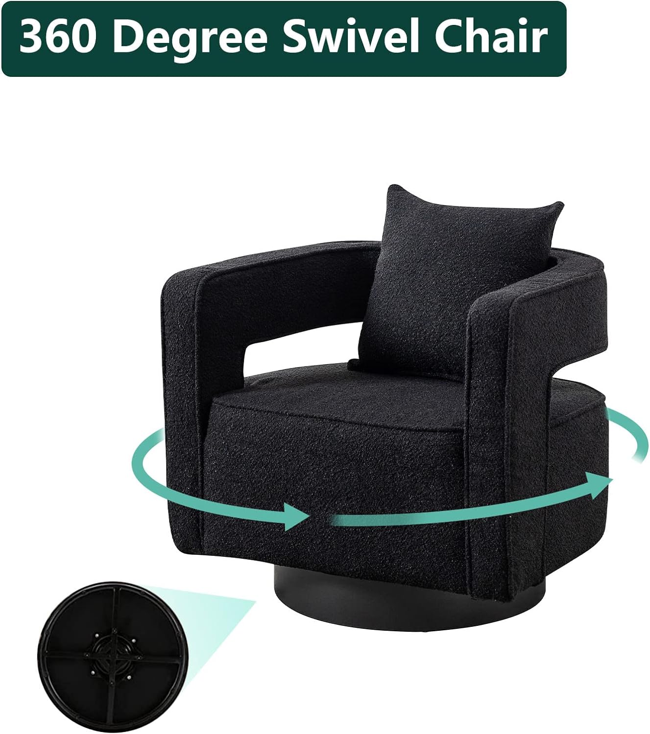 ODUWA armchair 360 spinner