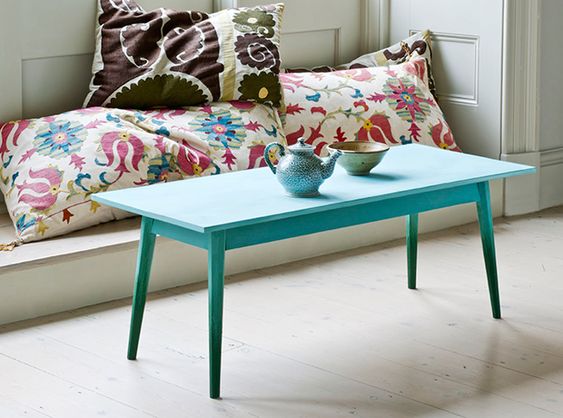 Ombre painted coffee table