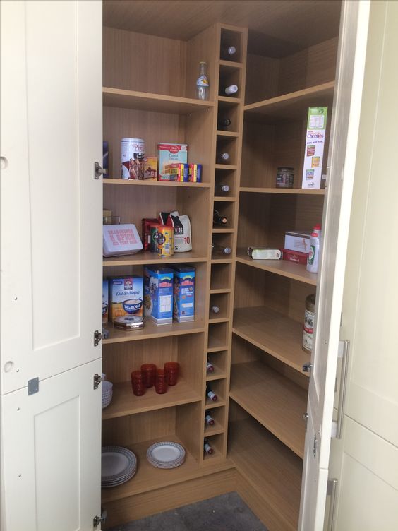 Wine Rack corner pantry