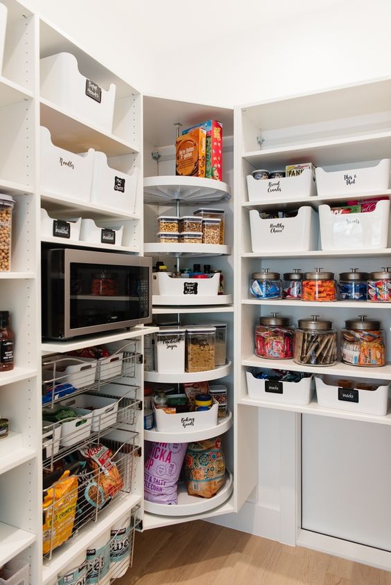 lazy Susan corner pantry