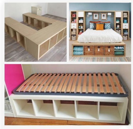 Modular Storage Cubes under bed