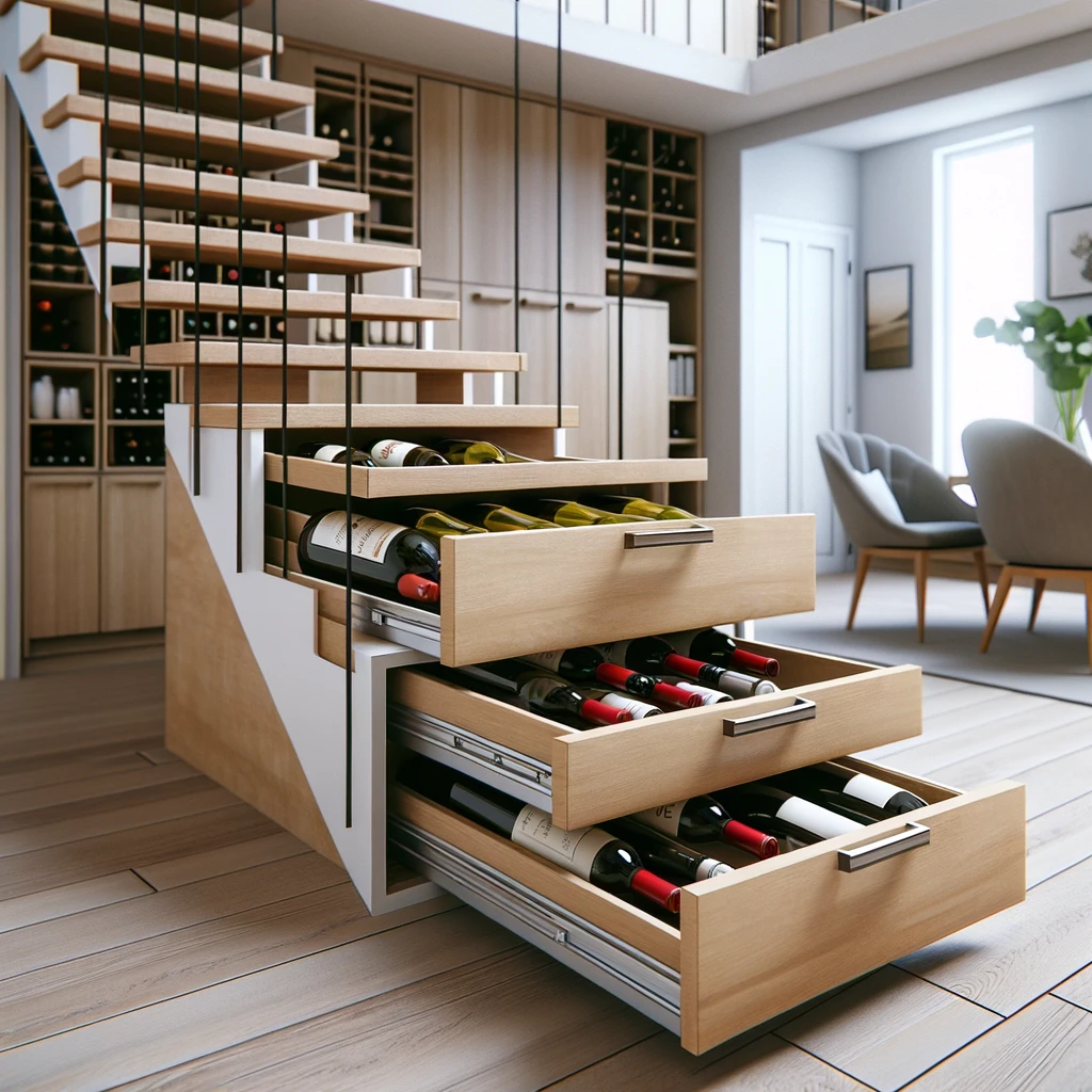 Pull-Out Wine Storage Drawers