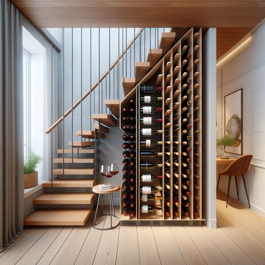wine rack under storage