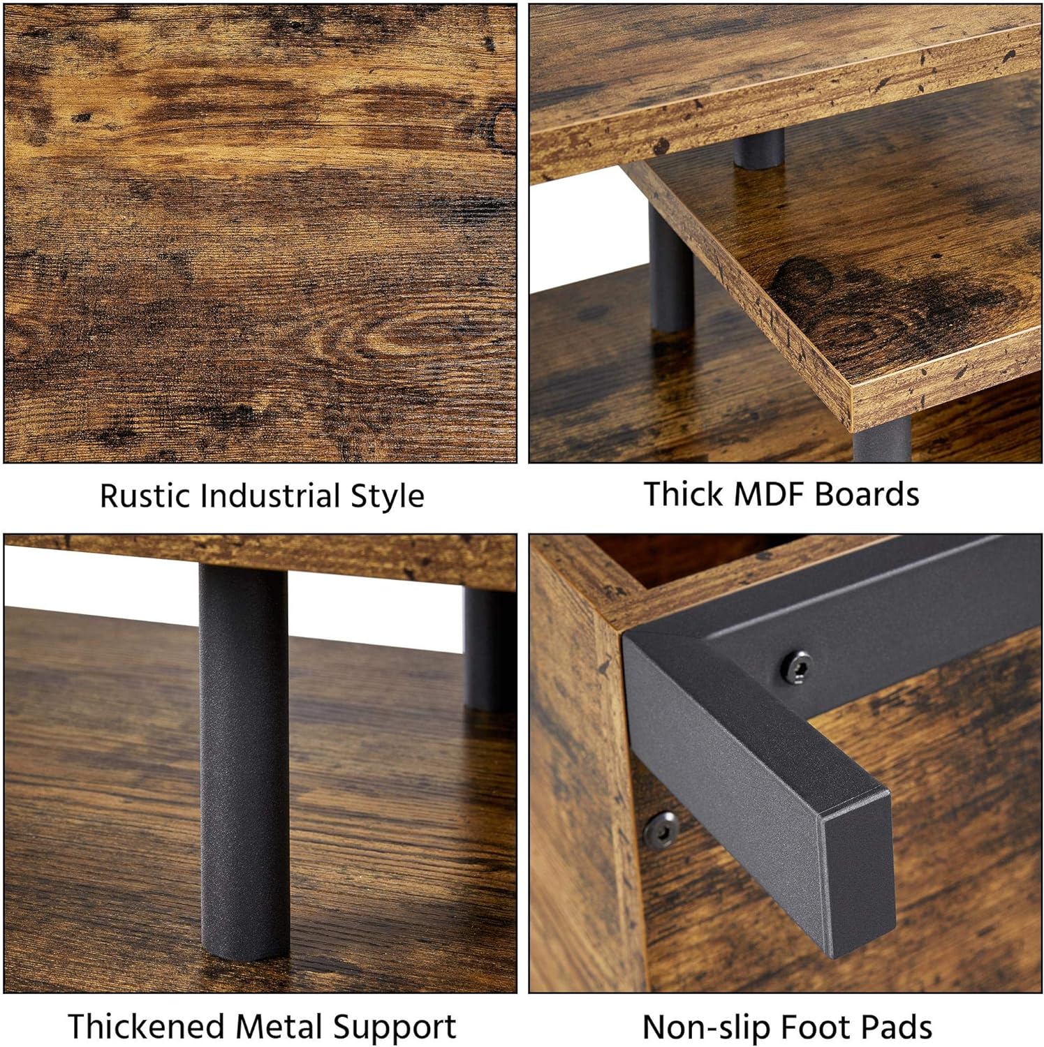 Yaheetech Rustic TV Stand materials