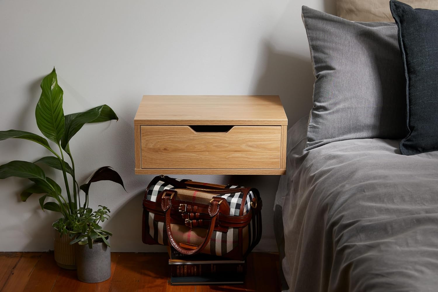 EOJO Floating Nightstand With Drawer space saving