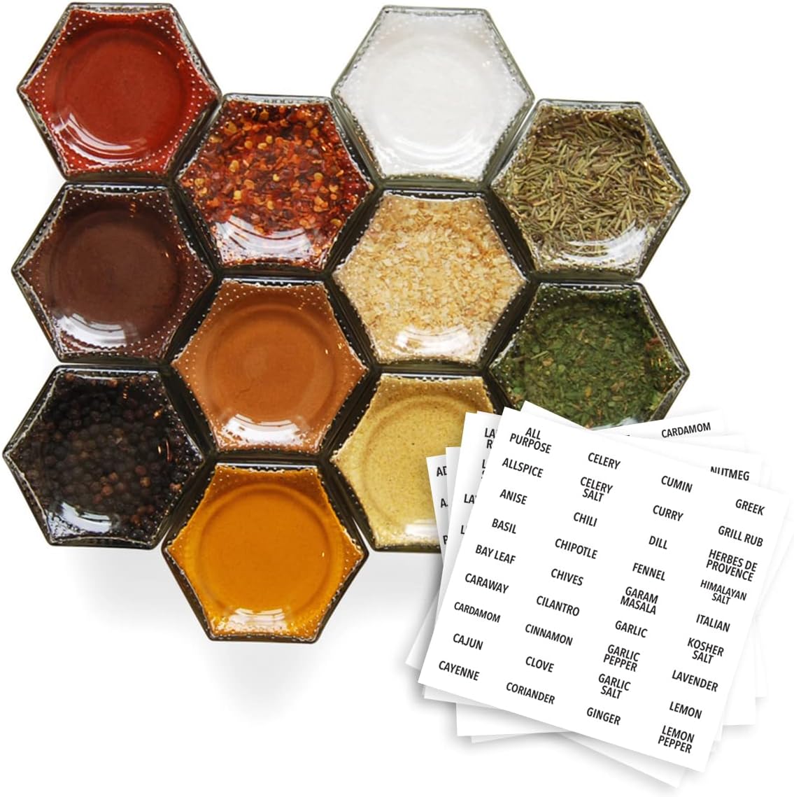 Gneiss Magnetic Spice Jars stickers