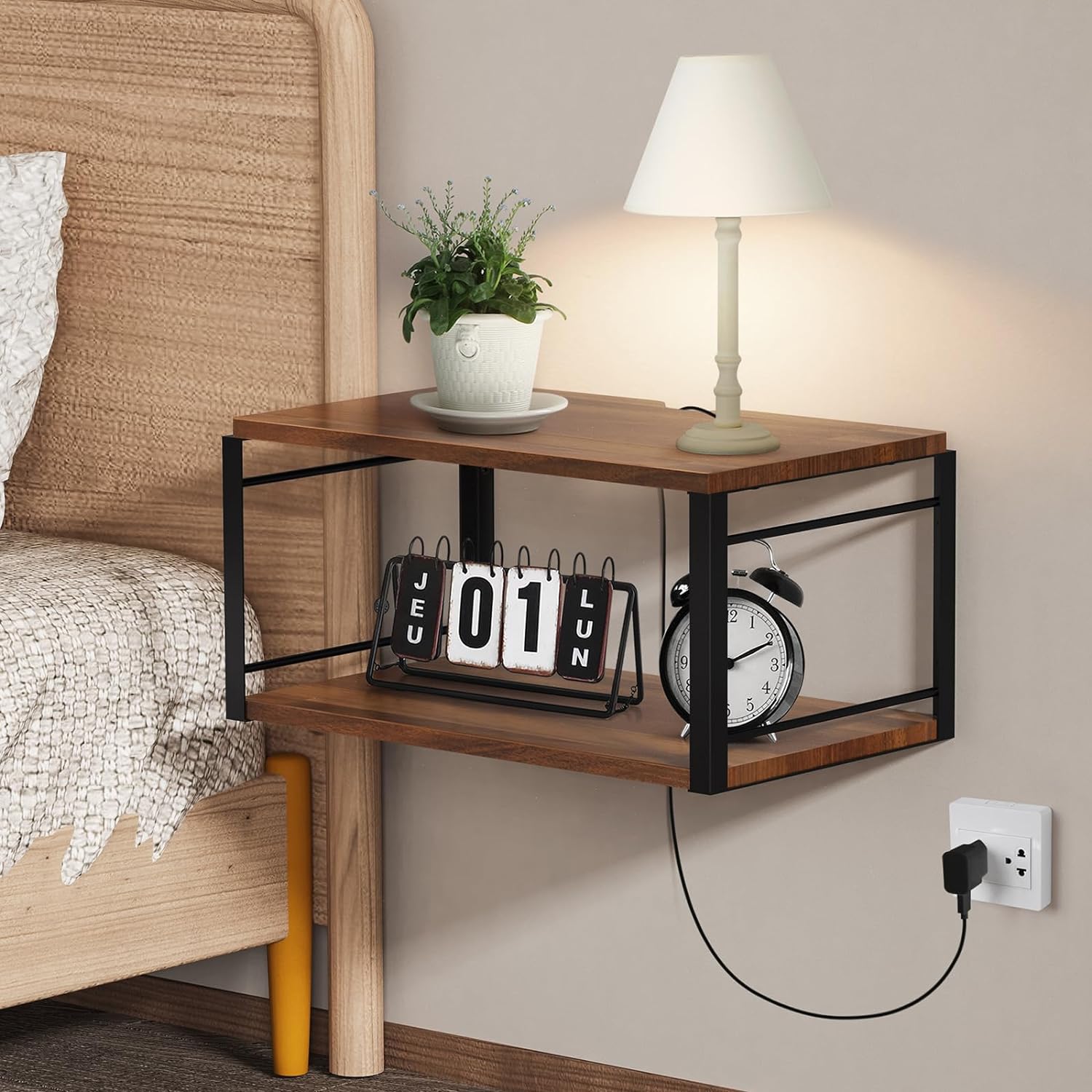 NANAGIFTREE Floating Nightstand