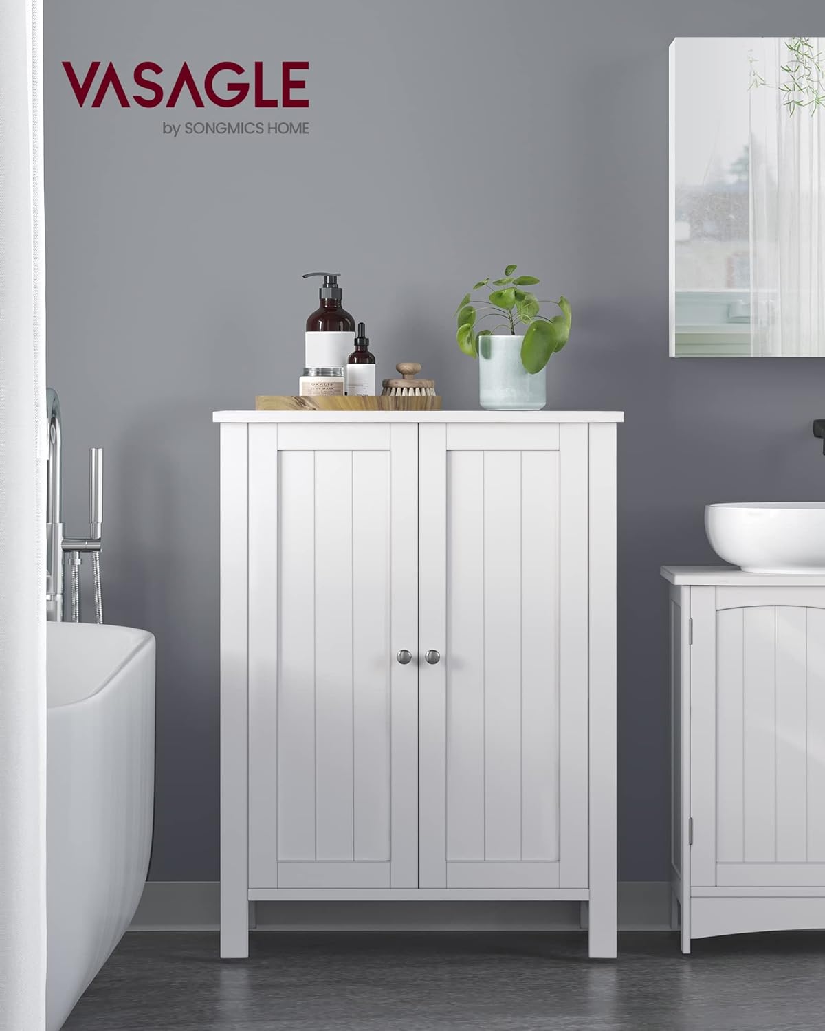 VASAGLE Bathroom Floor Storage Cabinet