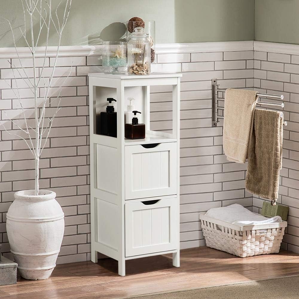Yaheetech Bathroom Floor Cabinet for small spaces
