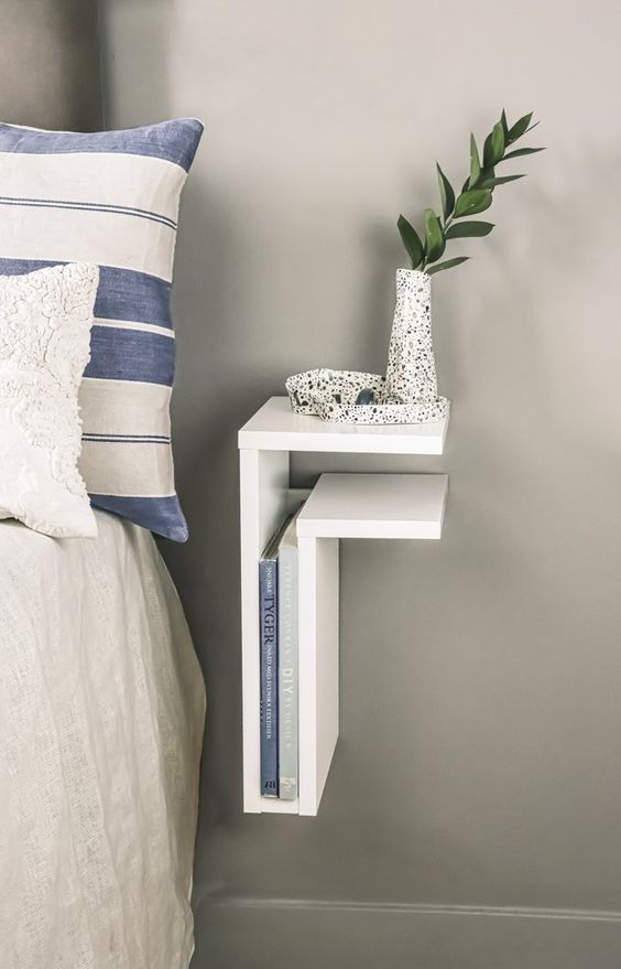 F Form Floating Nightstand